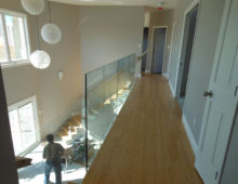 12mm clear tempered glass
stainless steel stand-offs Handrails